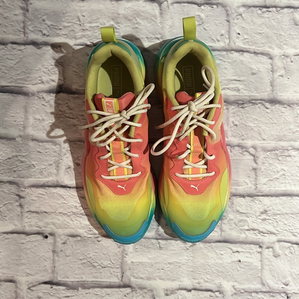 Puma Multi-Neon Sneakers Sz 10 - Picture 9 of 10